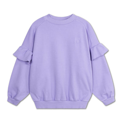 ruffle sweater short - bright violet