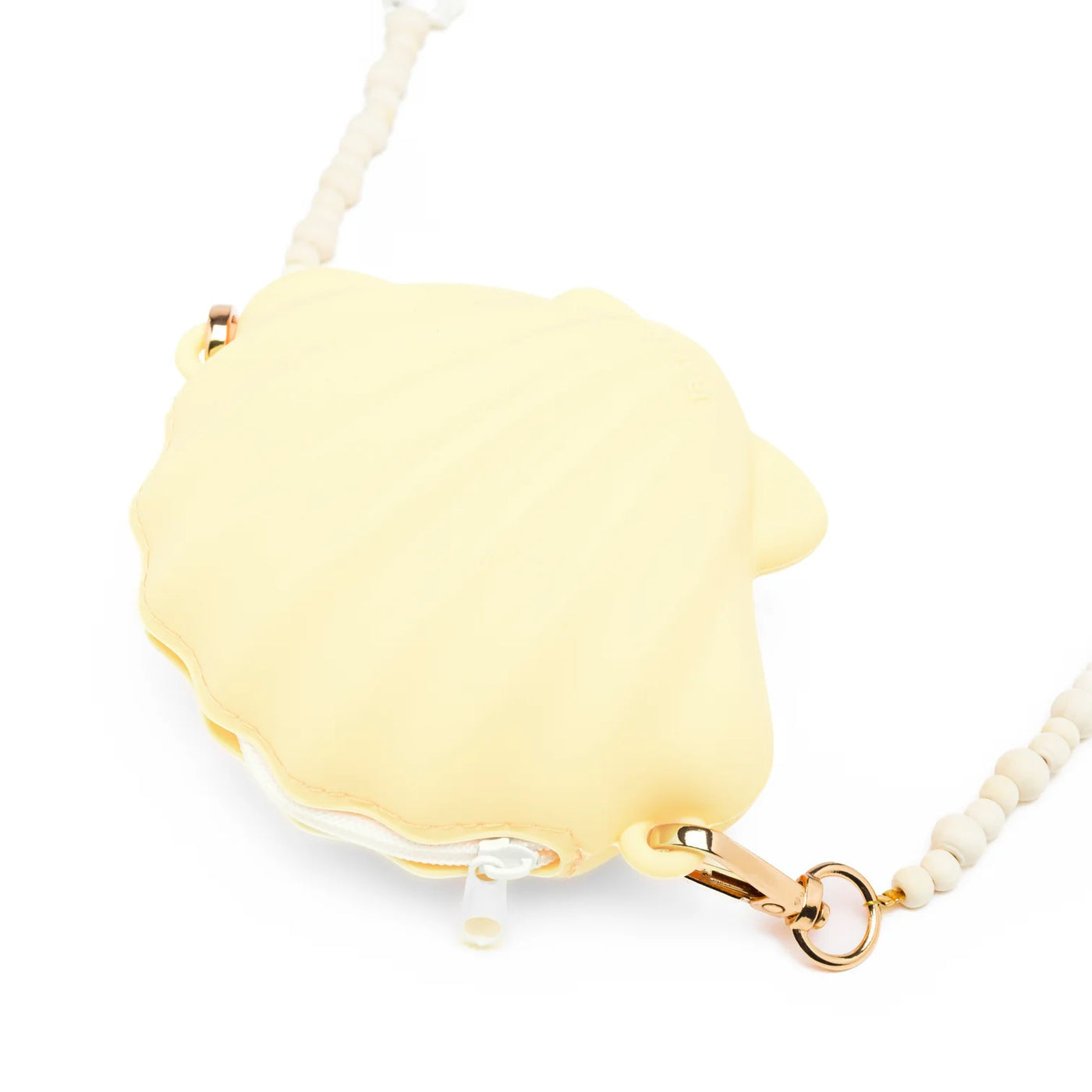 Ratatam - shell hand bag with jewel handle yellow