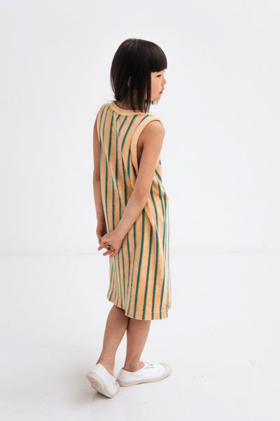 singlet dress - multi pop stripe