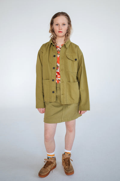 pocket jacket - green moss