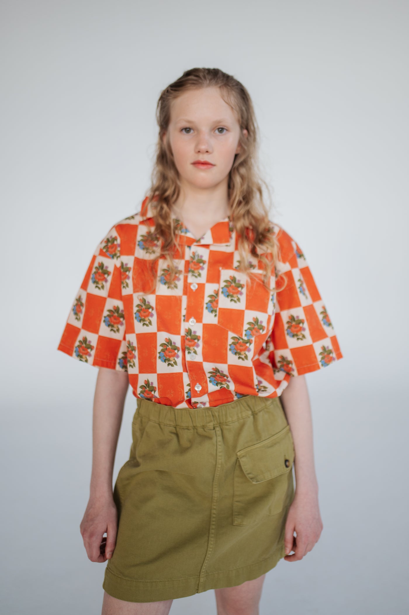 pocket skirt - green moss