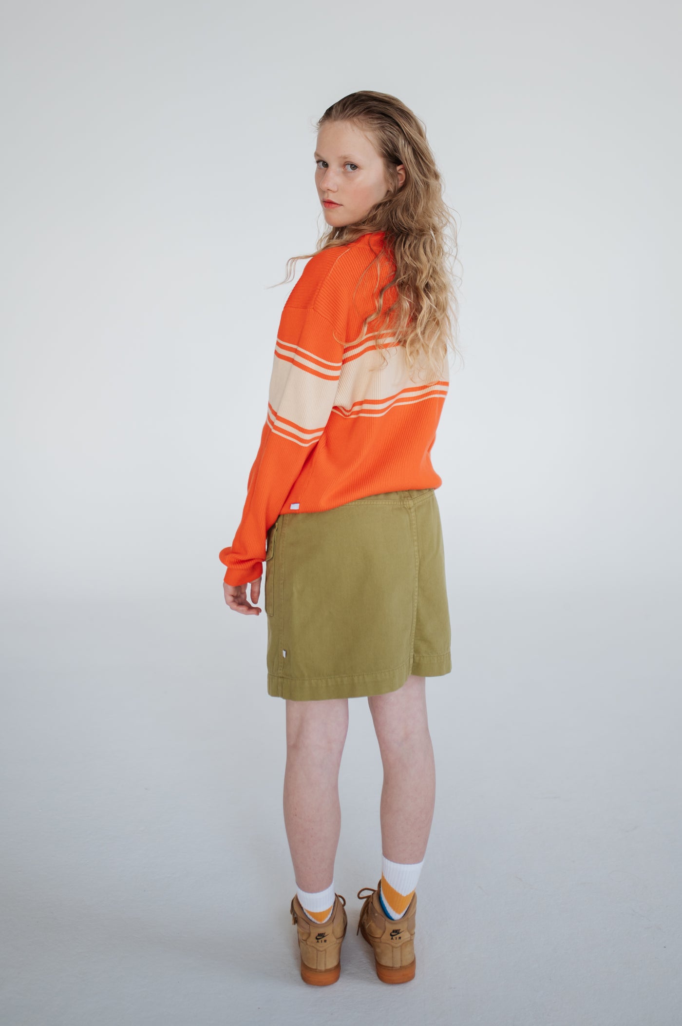 pocket skirt - green moss