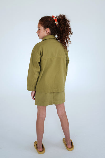 pocket skirt - green moss