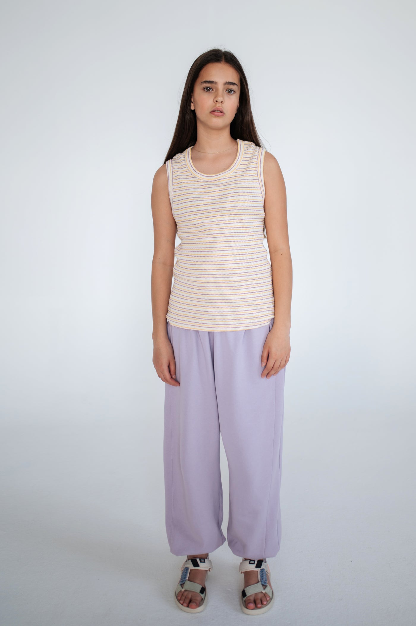 wide sweatpant - lavender fog