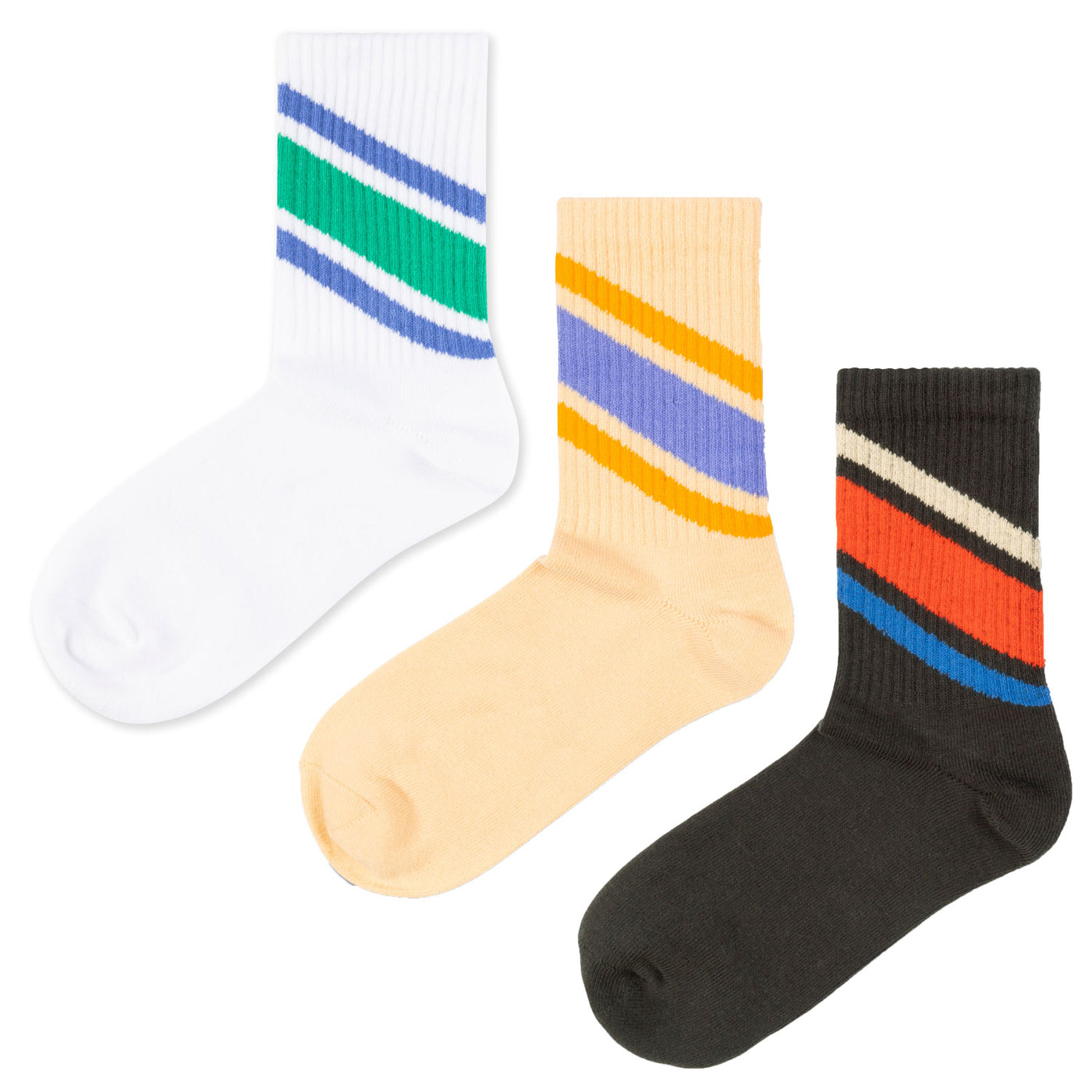 sporty socks - 3 pack stripe