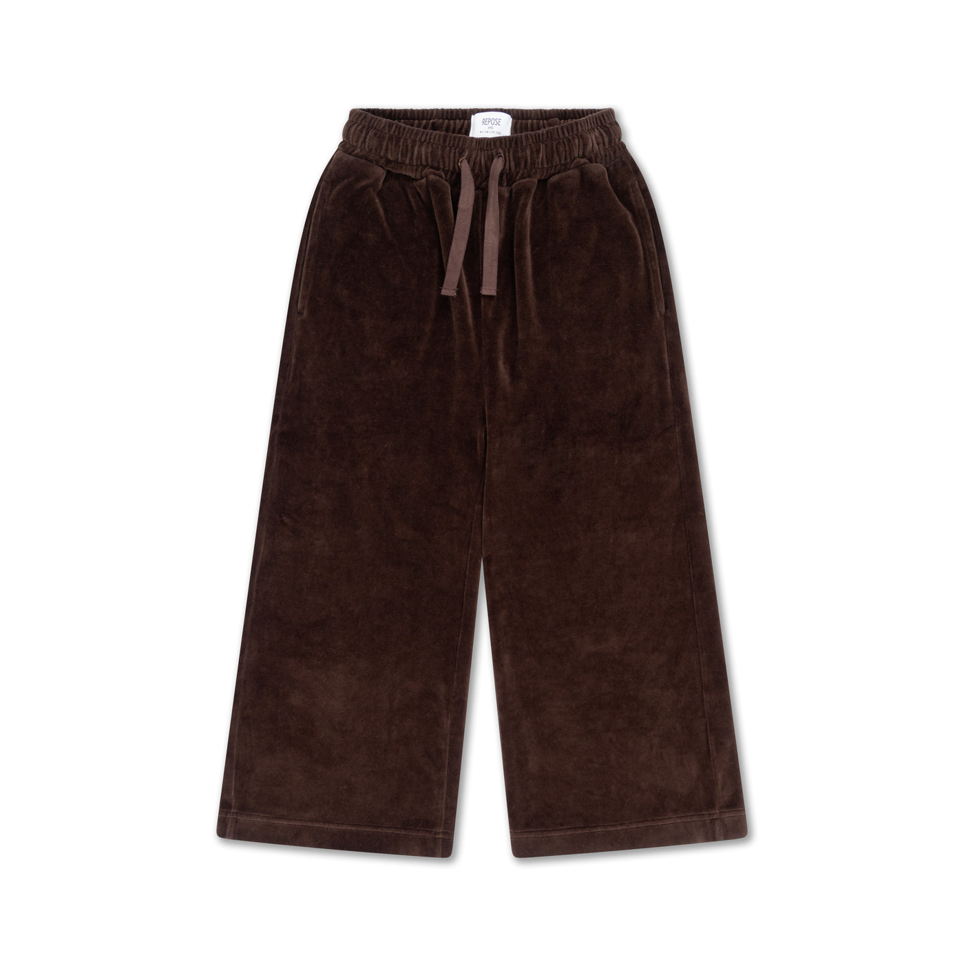 straight pants - coffee brown