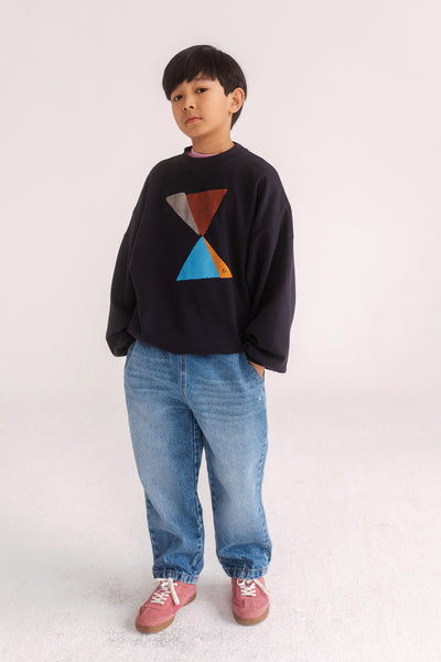 crewneck sweater - deep dark blue