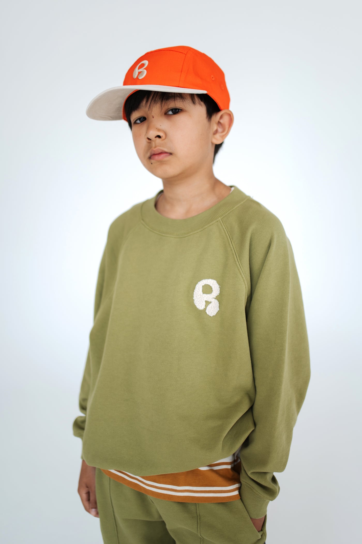 raglan sweater - green moss