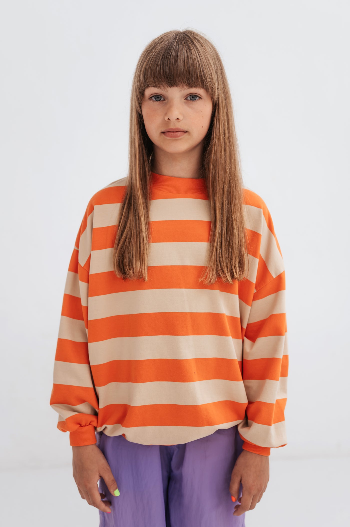 evergreen sweater - firecracker block stripe