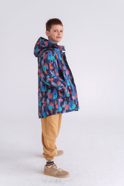 parka puffer - daze print