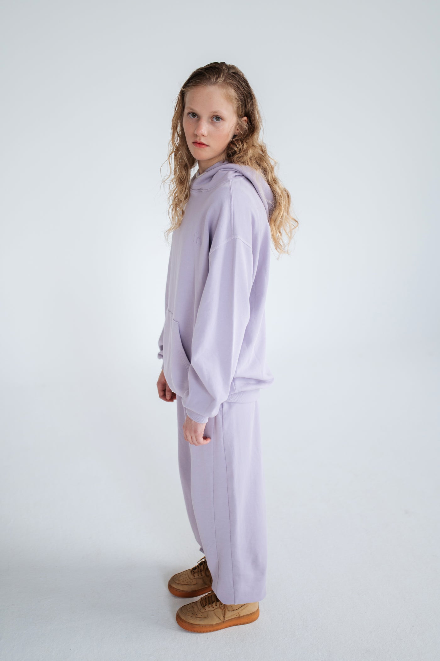 wide sweatpant - lavender fog