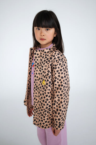 summer jacket - leopard flower