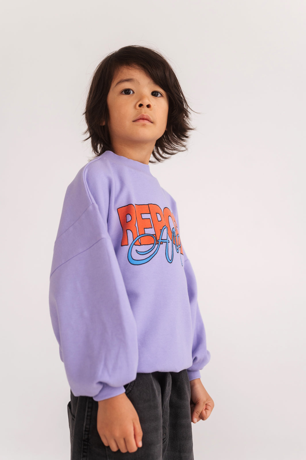 crewneck sweater - bright violet