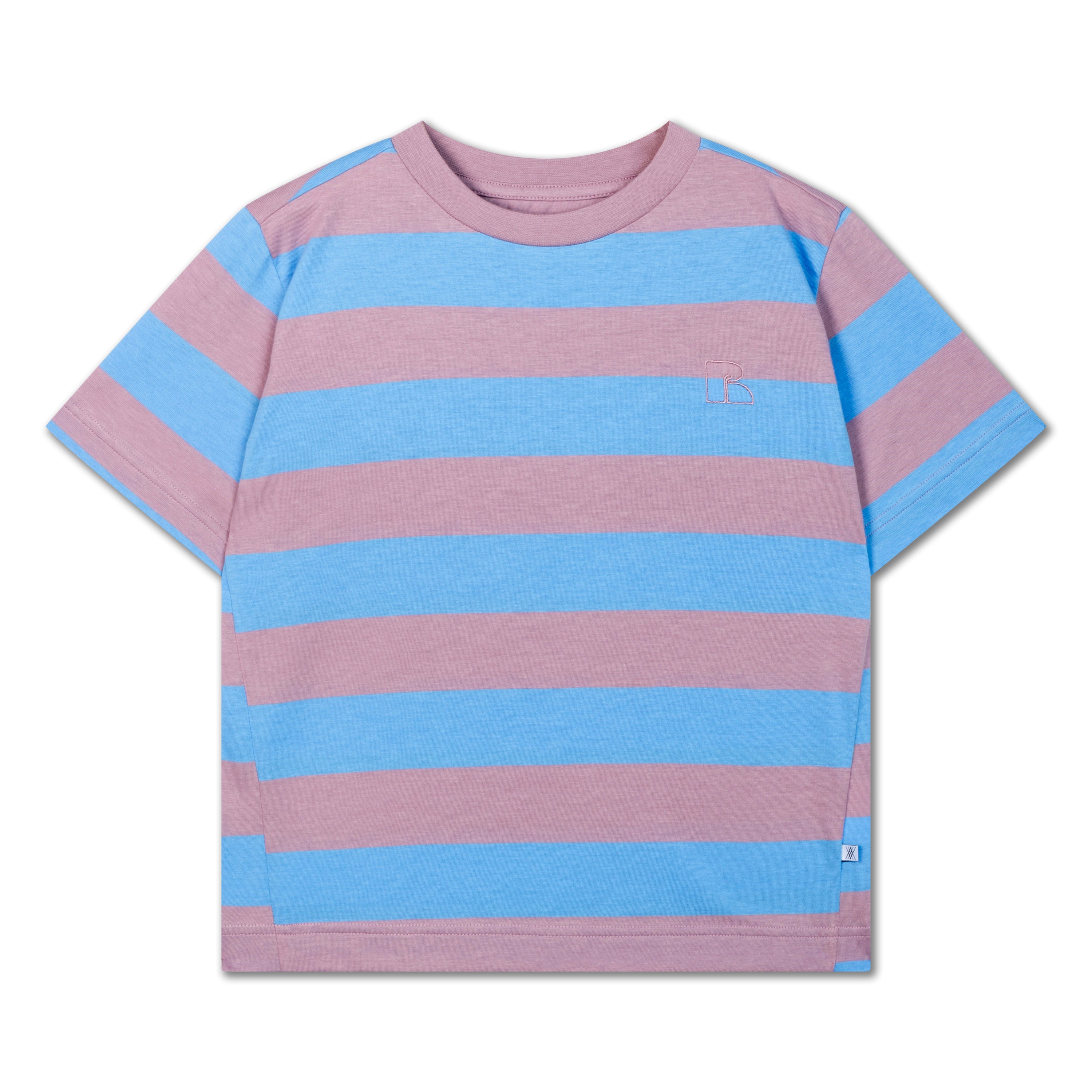 tee shirt - summer blue elderberry stripe