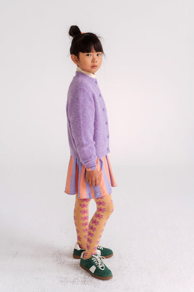 knit cardigan - lilac