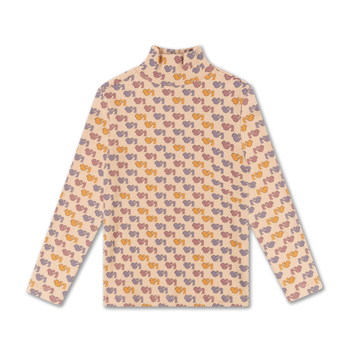 turtle neck - all over duck dot