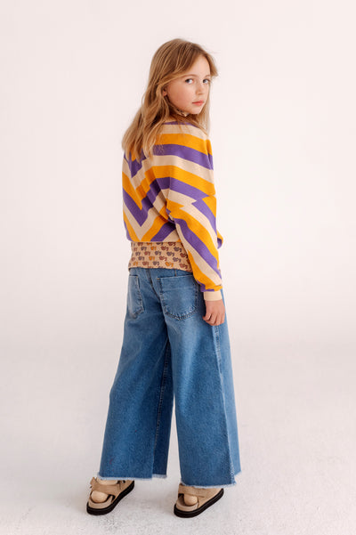 culotte pant - mid blue