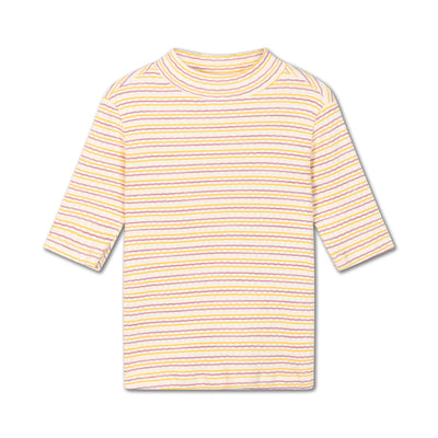 turtle neck ss - fine buff orchid stripe