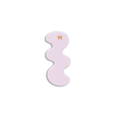 wavy hair clip - dusty mauve