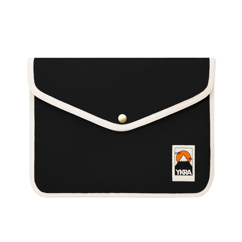 ykra laptop case small - black