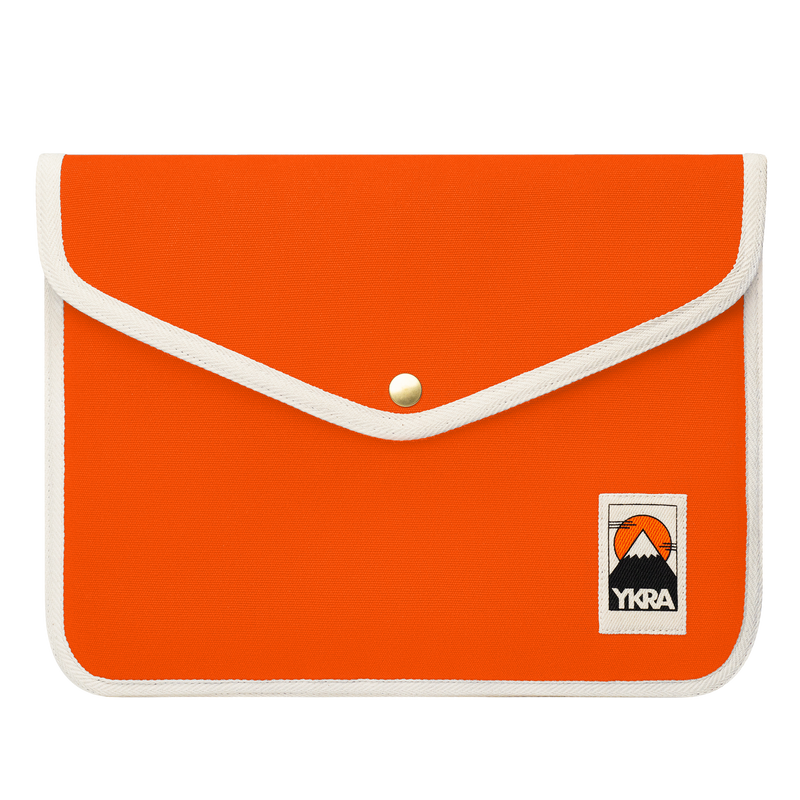 ykra laptop case large - orange