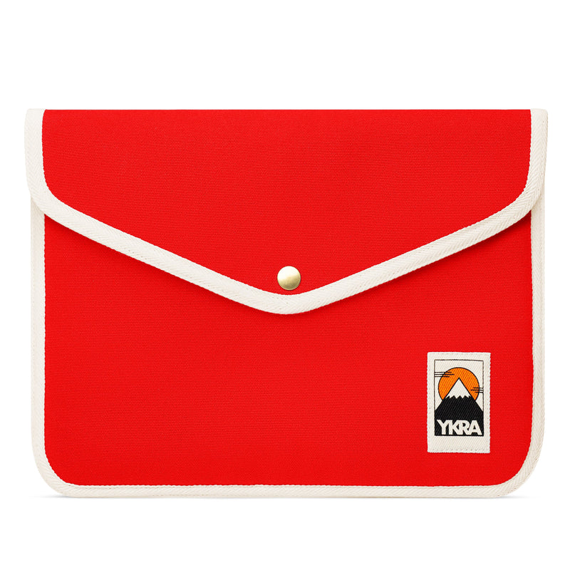 ykra laptop case large - red