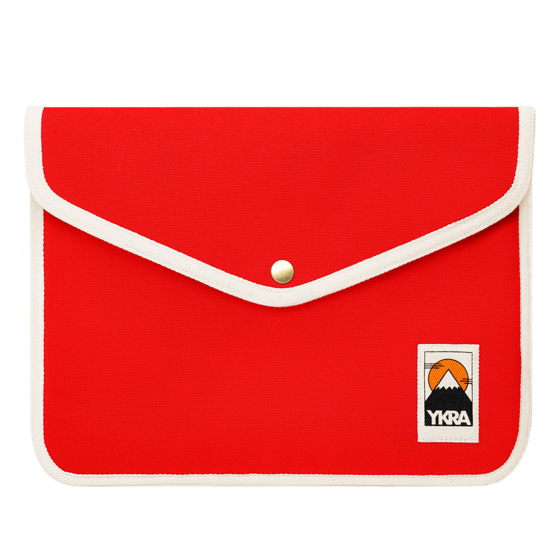 ykra laptop case large - red