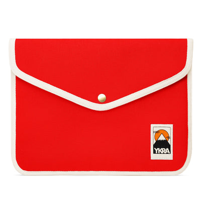 ykra laptop case large - red