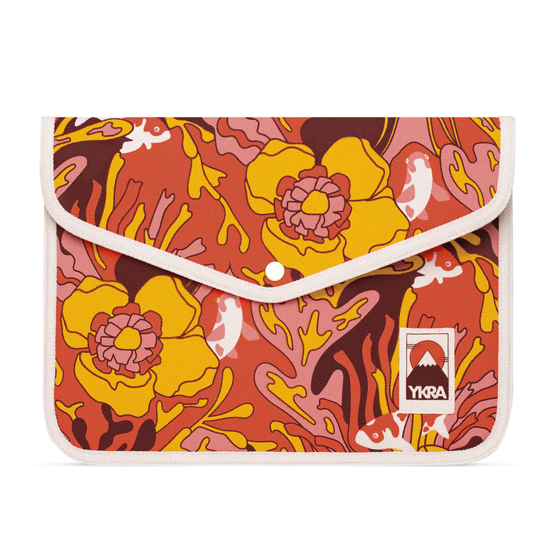 ykra laptop case small - trippy fish