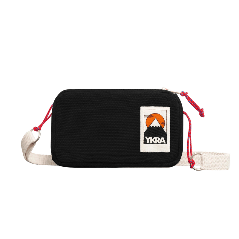 YKRA cotton canvas pouch with zip closure, ideal for storing everyday essentials.