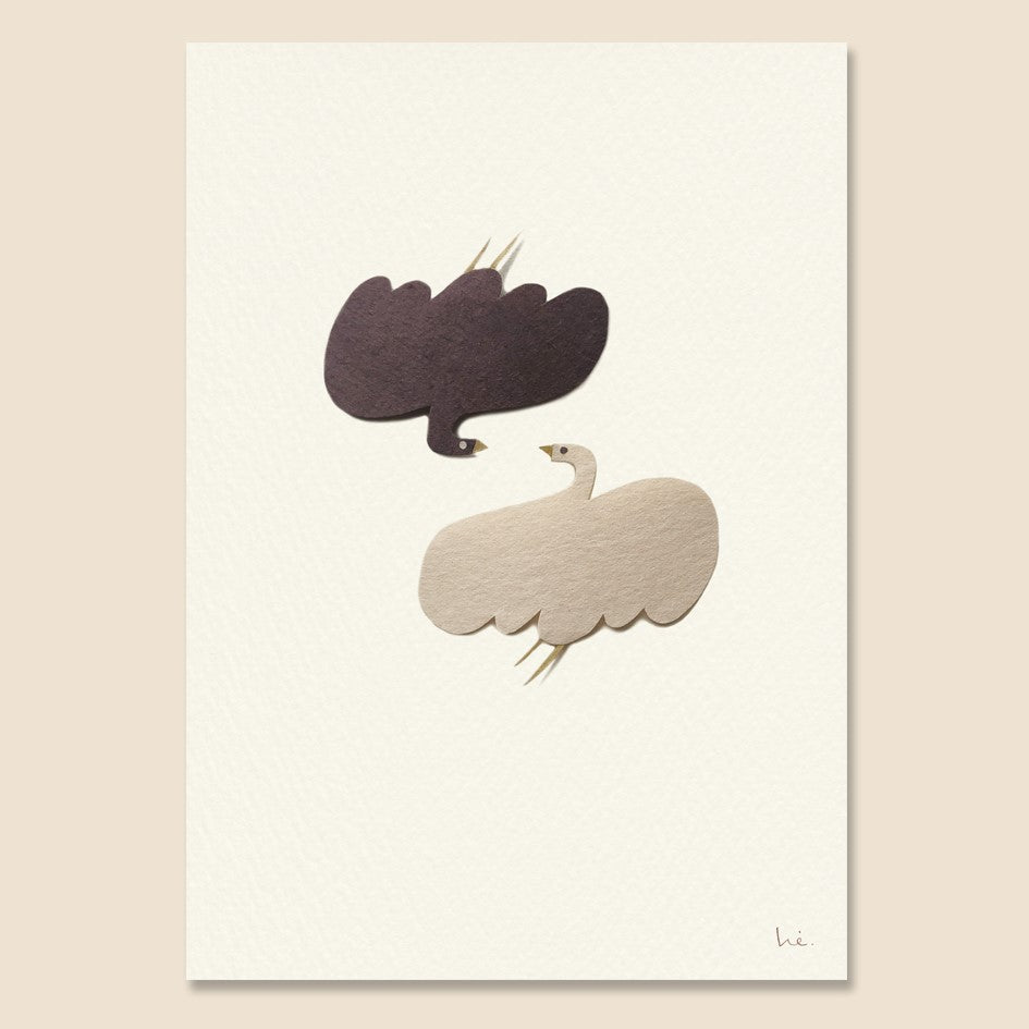 Hiyoko Imai paper cut illustration The Bird A5