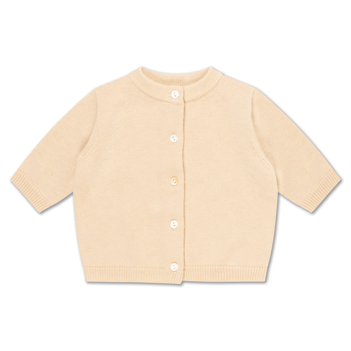 Strickjacke in weichem Sand