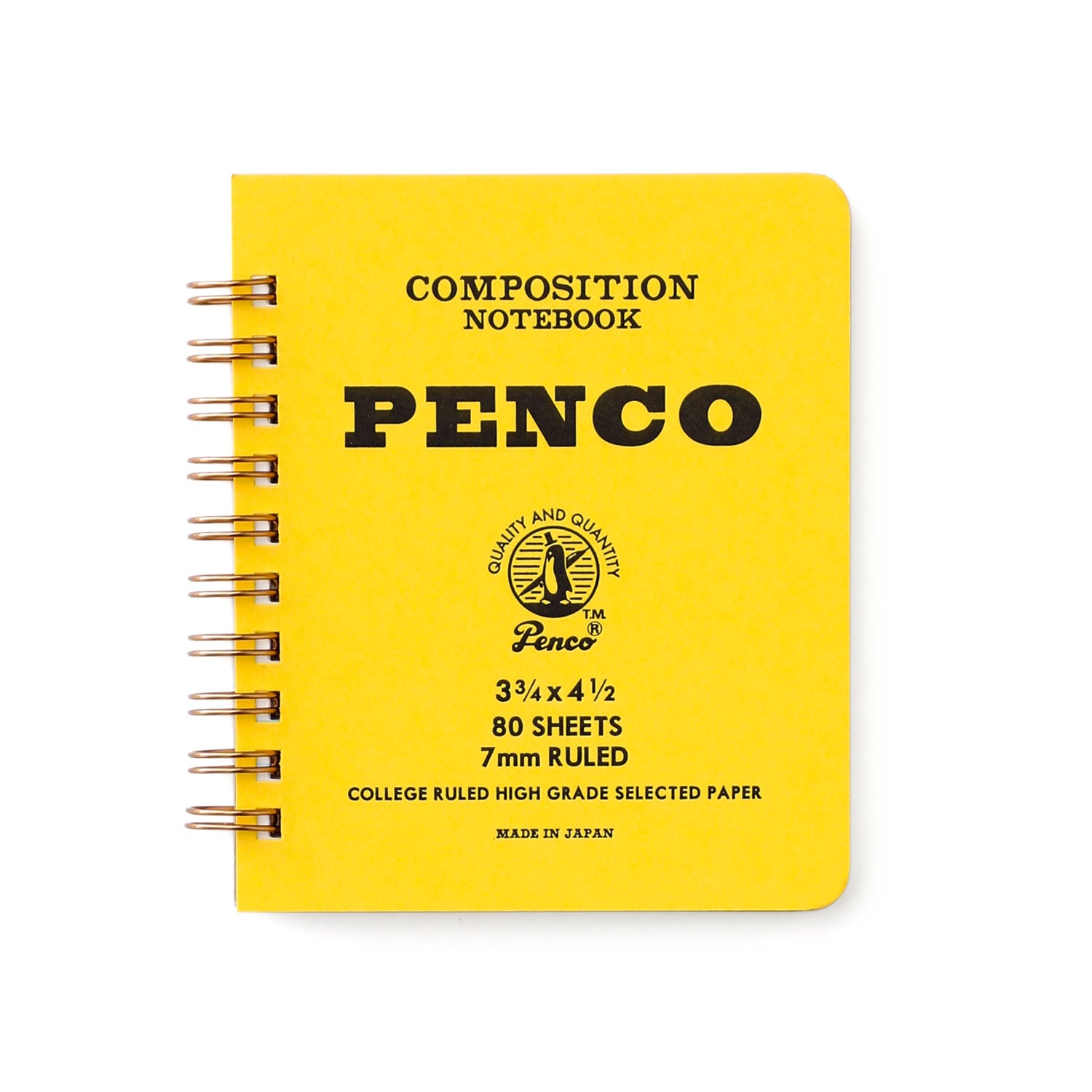 Penco Coil Notizbuch klein – Gelb