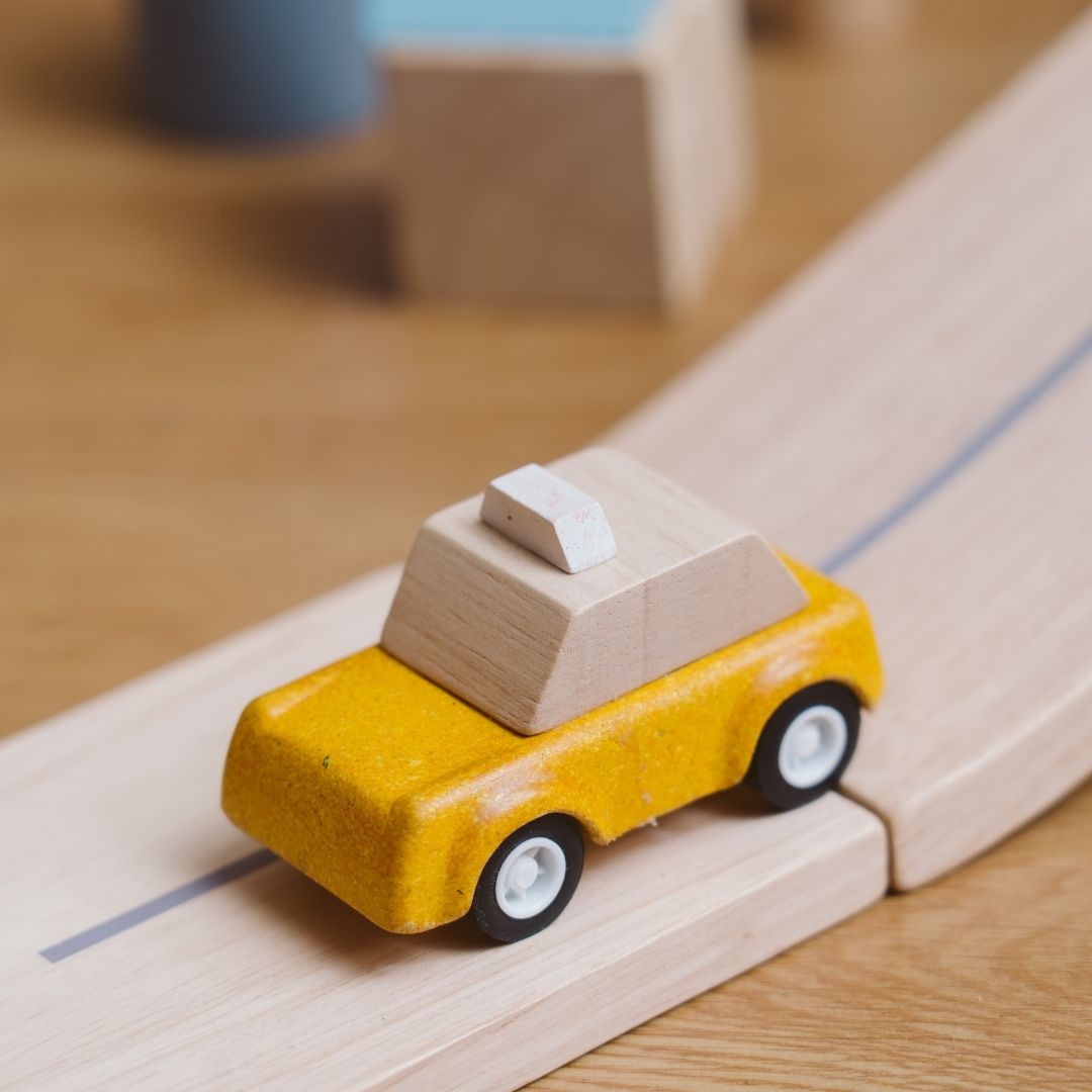 Plan Toys - Yellow Taxicab