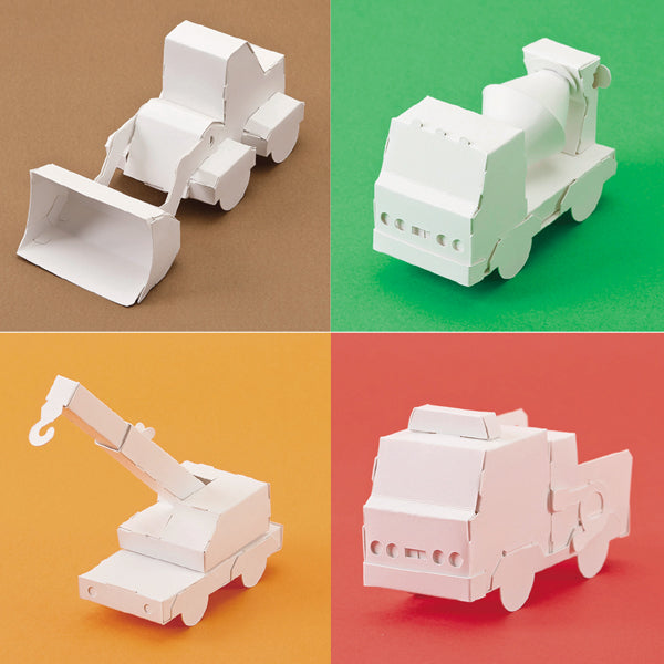 Kokuyo 3D coloring book vehicles