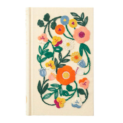 Midori - 5 Years Journal / Embroidery Flower beige