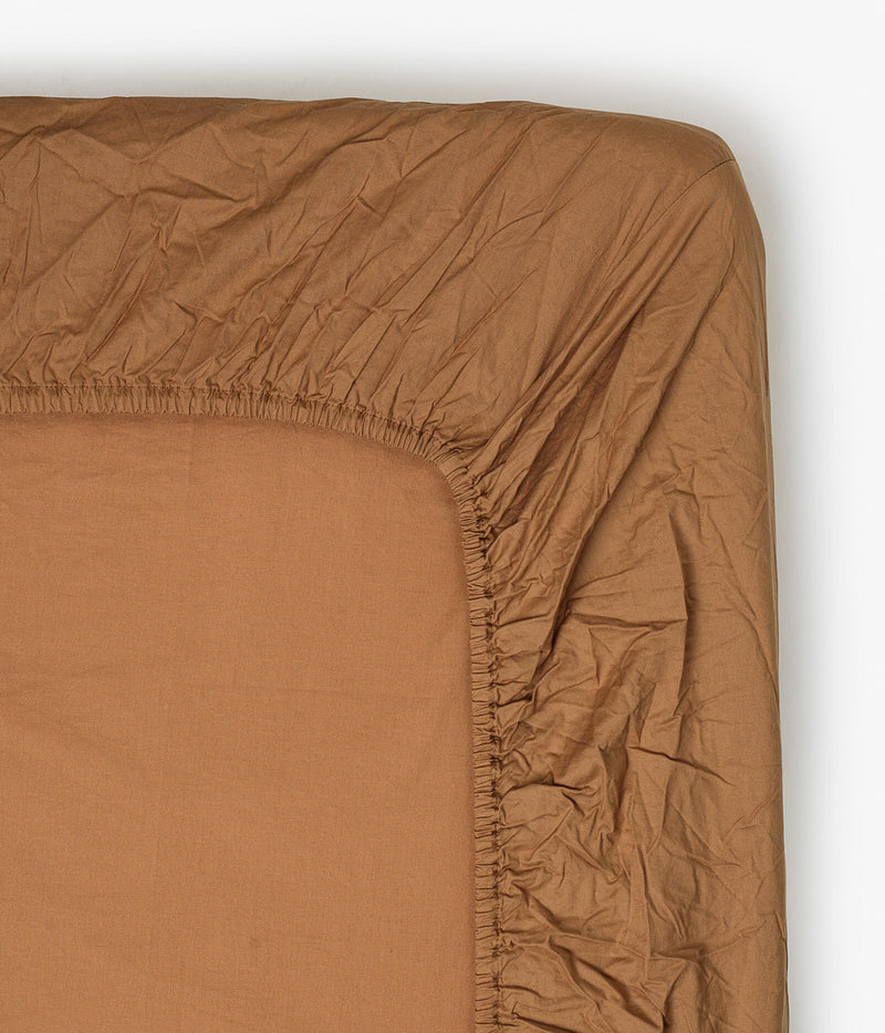 midnatt fitted sheet 160x200 dromedary