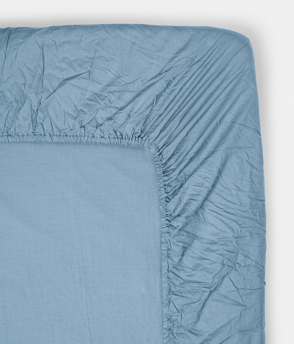 midnatt fitted sheet 140x200 lake