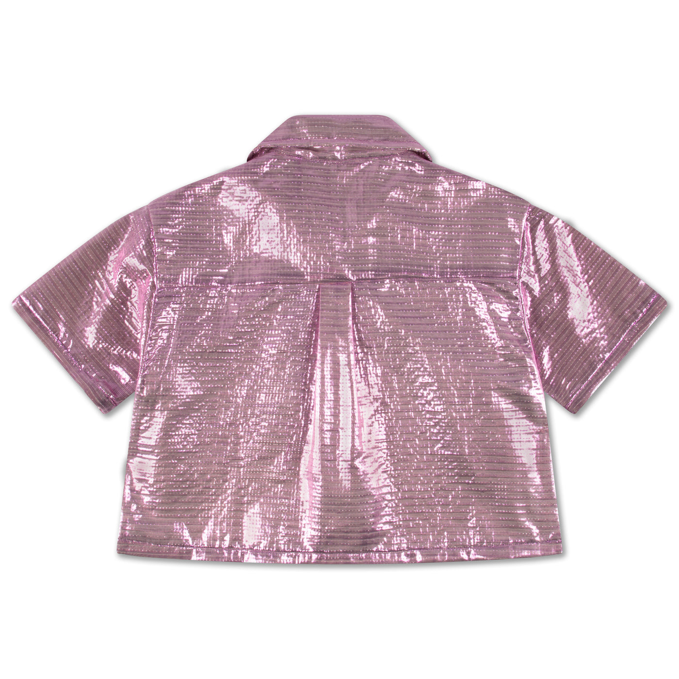 cropped boxy shirt - sparkling violet