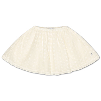 mini skirt - graphic lace summer nude