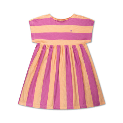 easy peasy dress - peachy block stripe