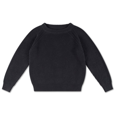 knit raglan sweater - night blue