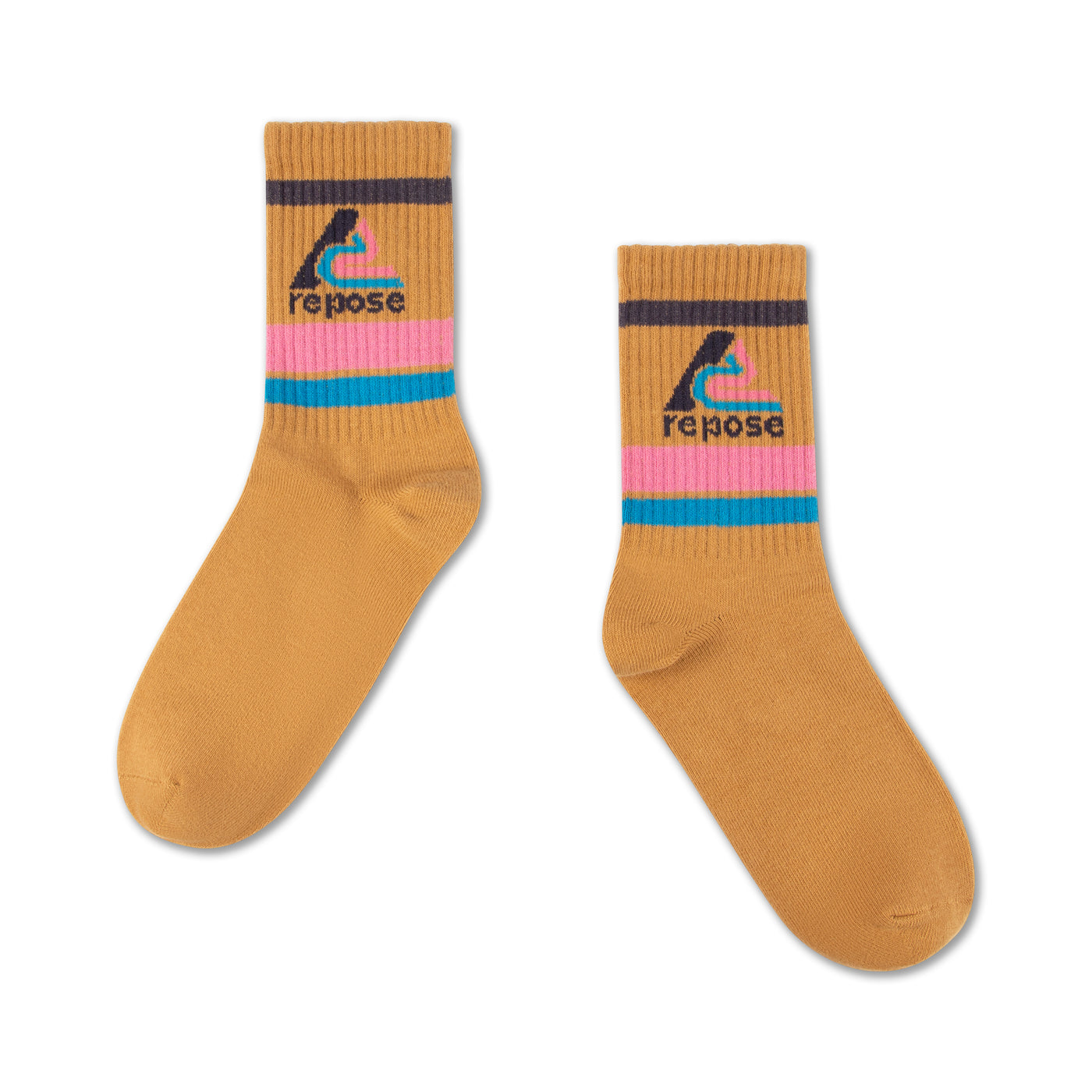 sporty socks - powder logo