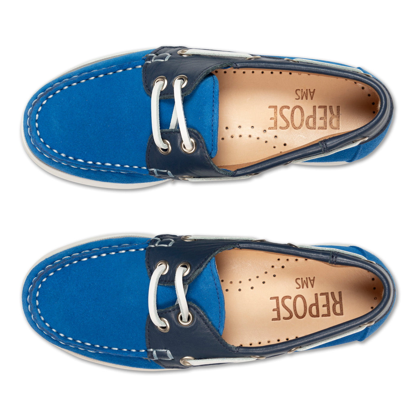 boat shoes - bright night blue color block