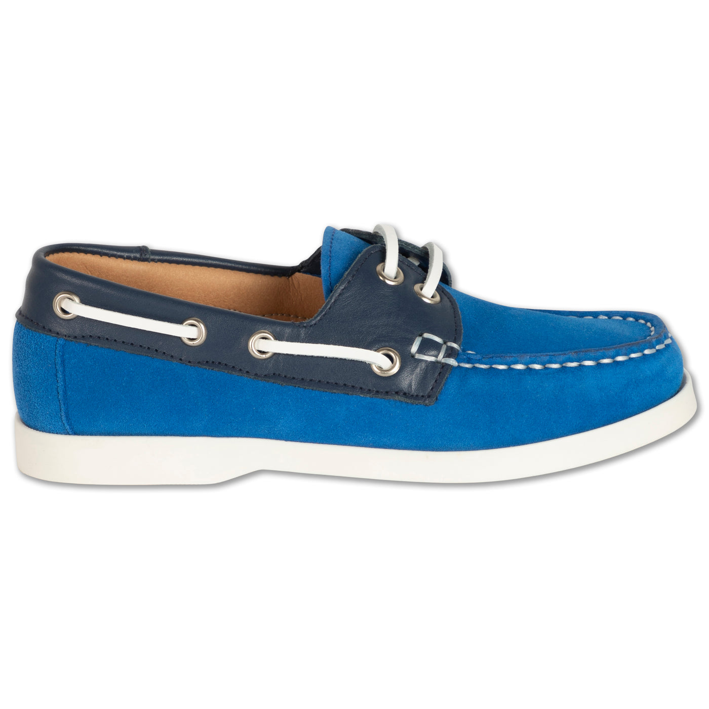 boat shoes - bright night blue color block