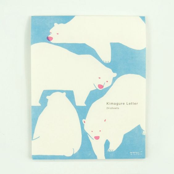 Midori polar bear letter paper
