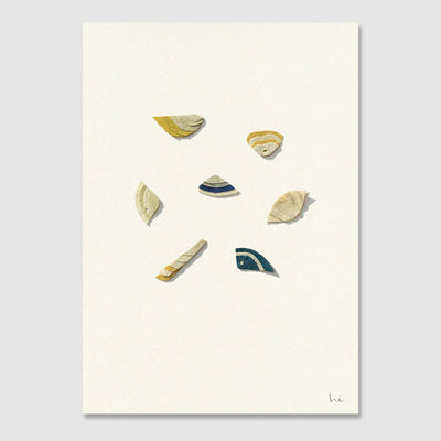 Hiyoko Imai paper cut illustration Shells A5