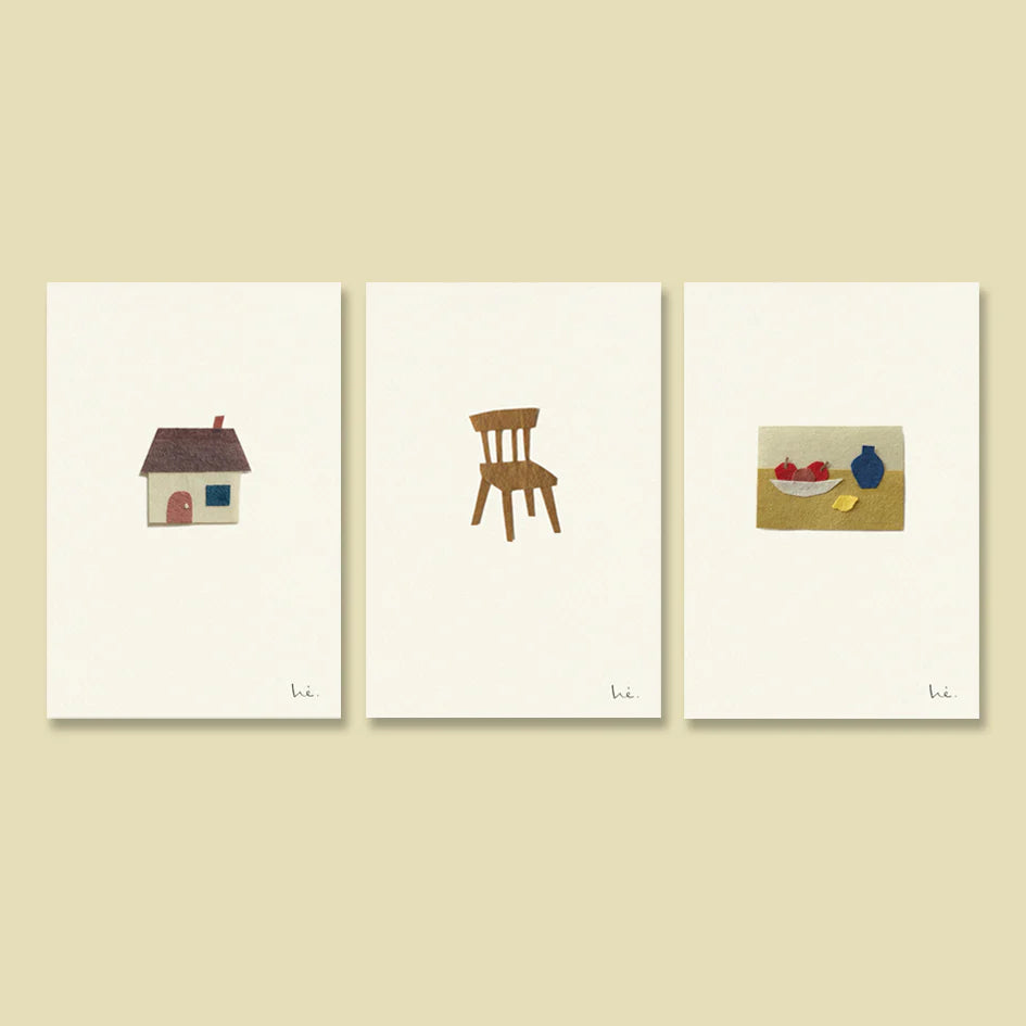 Hiyoko Imai postcard set of 3 - Home
