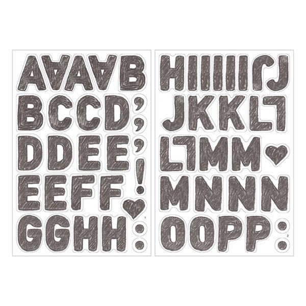 Midori electrostatic wall stickers letters