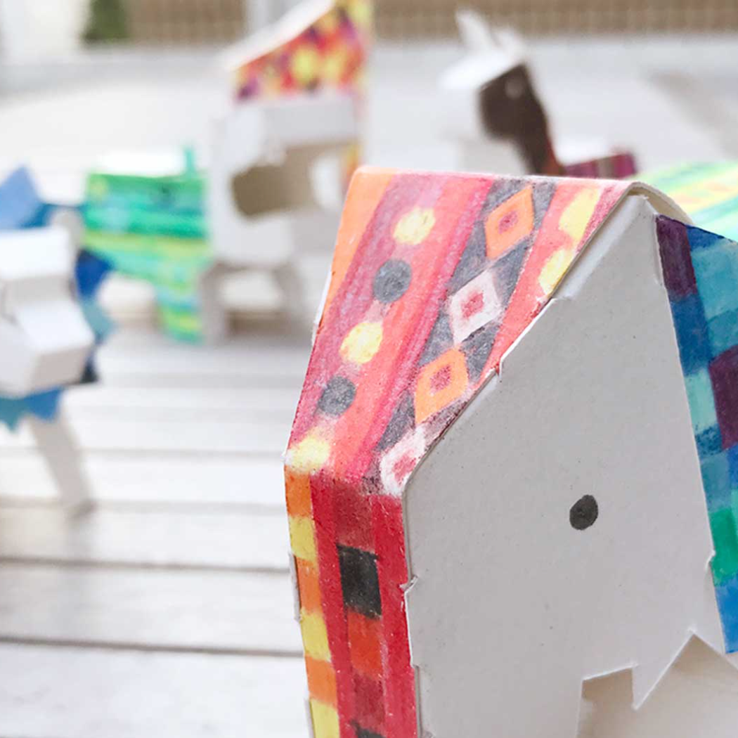 Kokuyo 3D coloring book animals